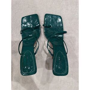 SIMMI LONDON sandal heel green women’s size 7 / 38 new fits a 7.5